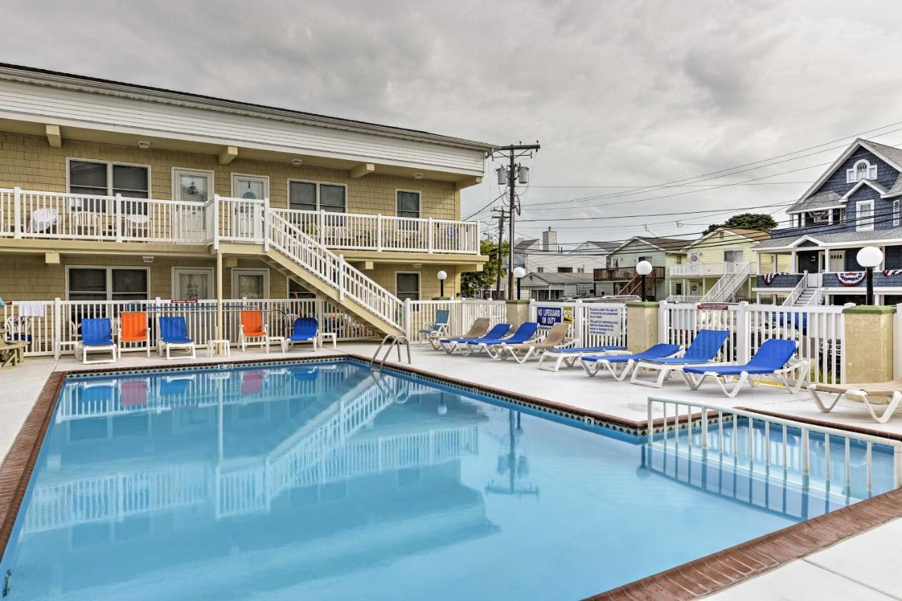 North Wildwood Condo With Pool, Walk To Boardwalk! Buitenkant foto